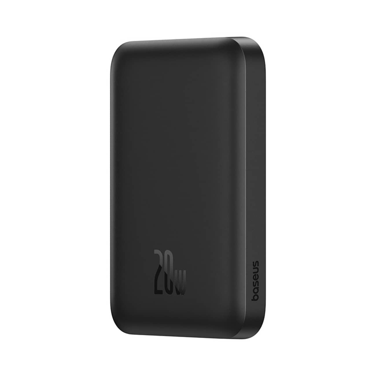 Baseus Magnetic Mini Air 6000 mAh 20 W powerbank m. induktiv opladning + USB-C-kabel 30 cm – sort
