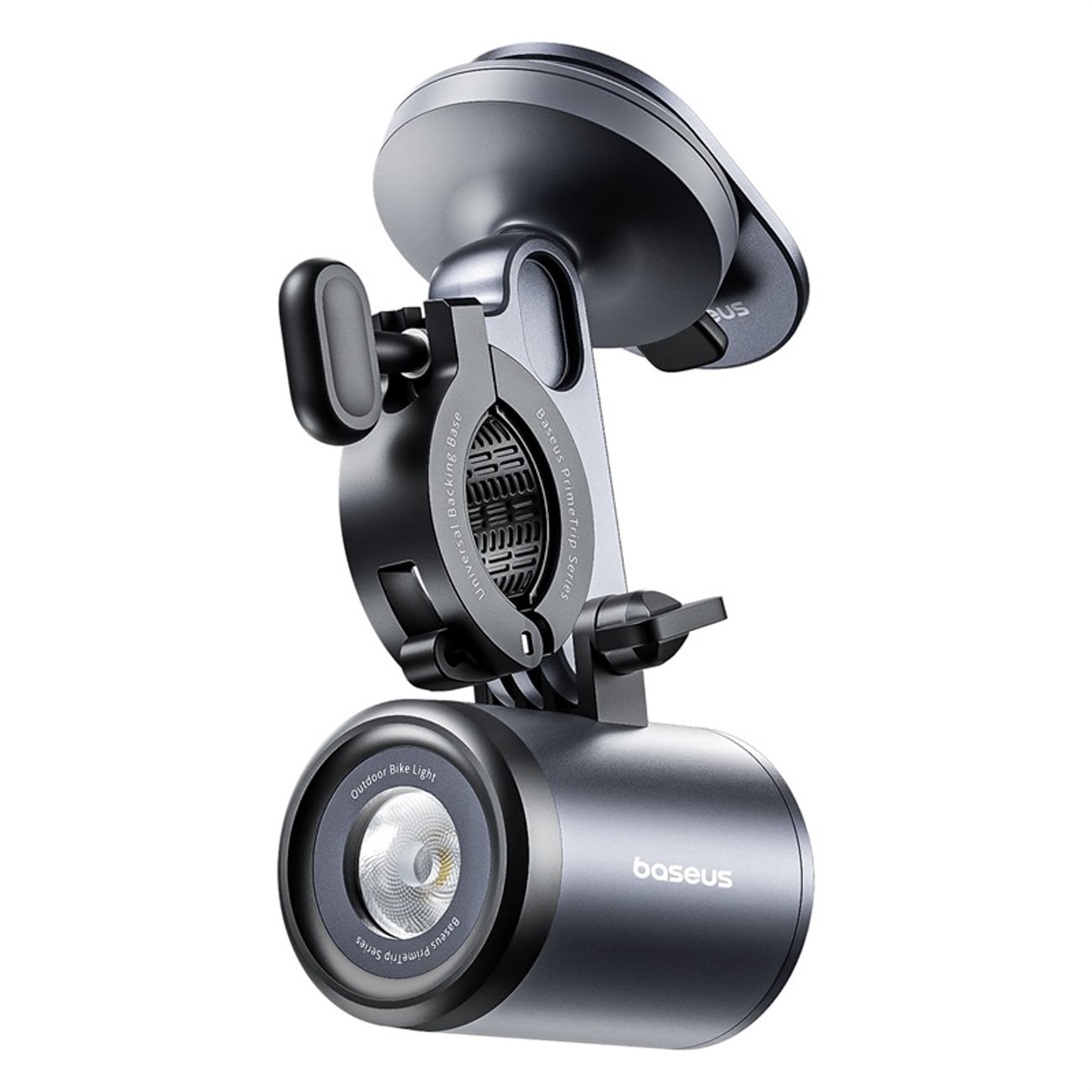 Baseus PrimeTrip Universal 3000 mAh IP68 LED-holder med 2-i-1-lampe – sort og grå