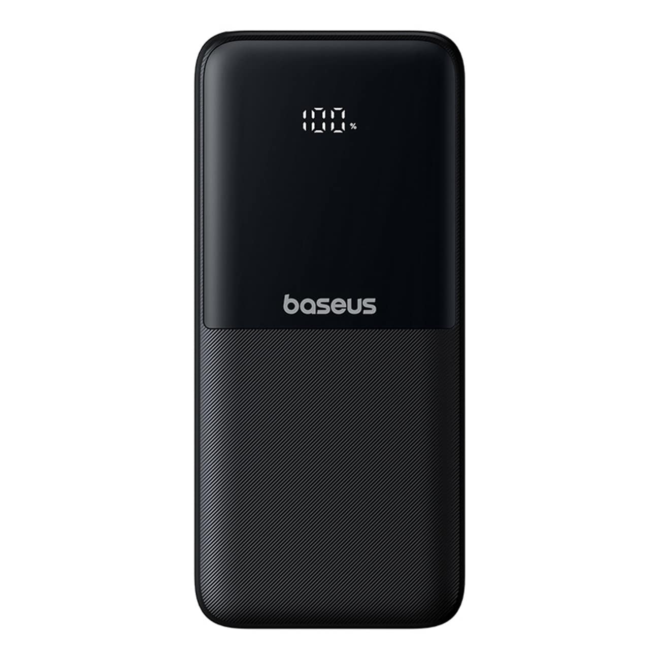 Baseus Lipow 10000mAh 22,5W powerbank m. 2 indbyggede kabler & display + USB-A-USB-C 0,2m – Sort