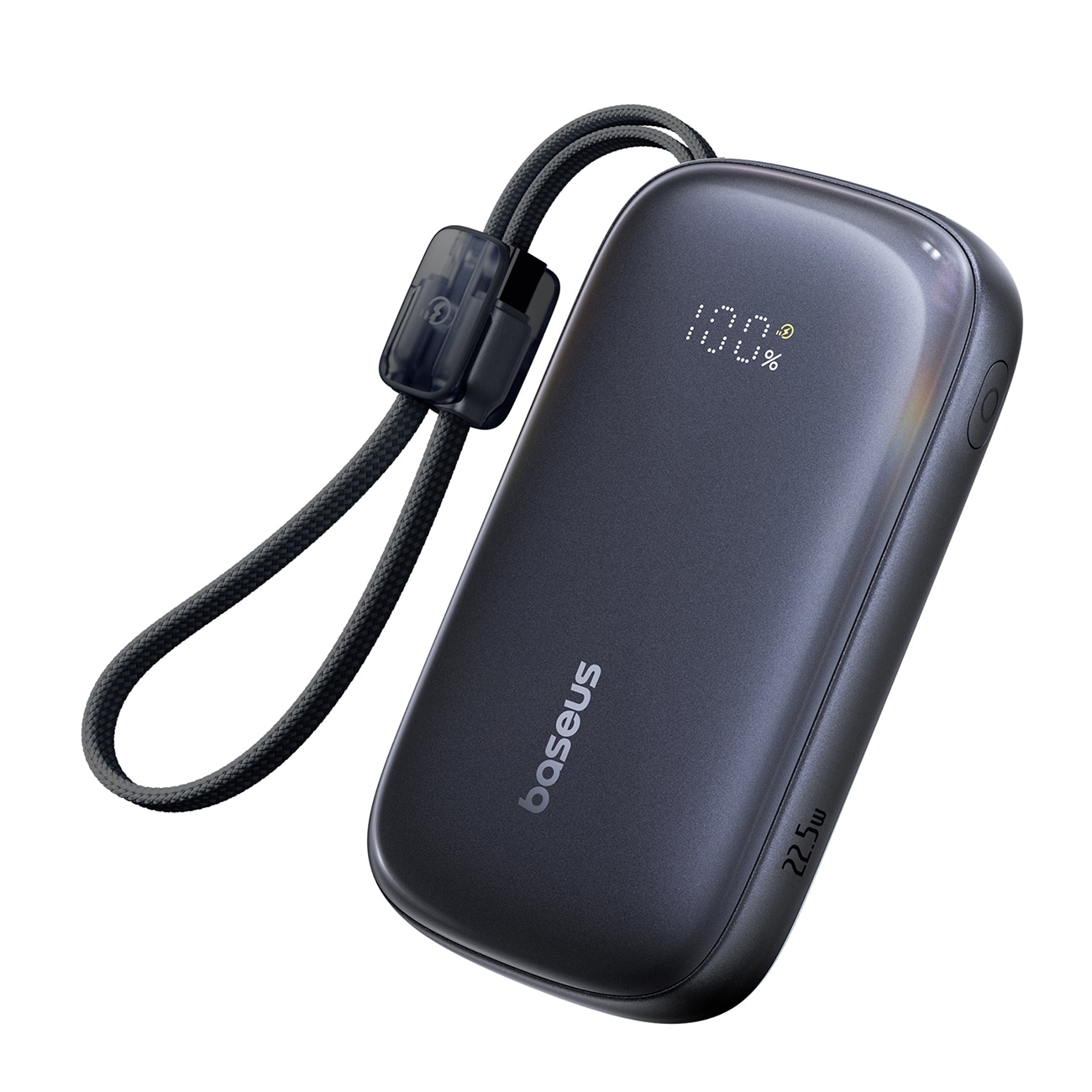 Baseus EnerFill FC21 Qpow 3 Ultra 20000mAh 22,5W powerbank med display og medfølgende kabel – sort