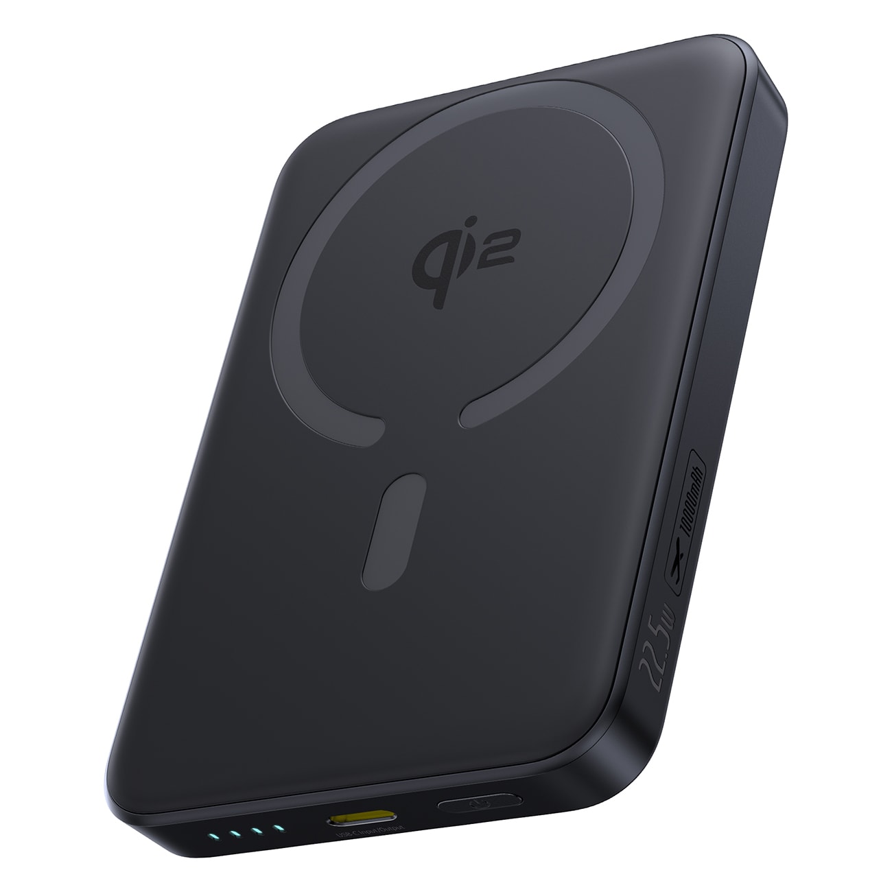 Baseus EnerFill FM12 10000mAh 22,5W Qi2-powerbank, MagSafe-kompatibel, m/ USB-C-kabel – sort