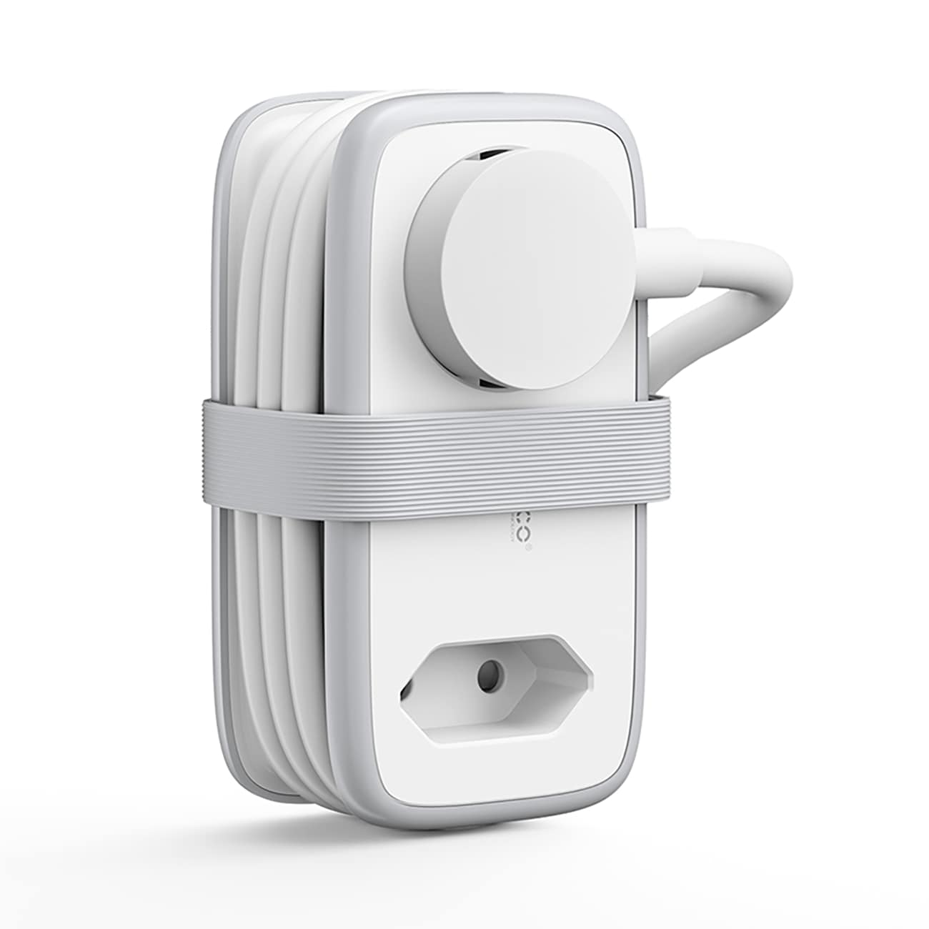 Orico AP3 65 W GaN 6-i-1 stikdåse 2x vekselstrøm + 2x USB-A + 2x USB-C – hvid