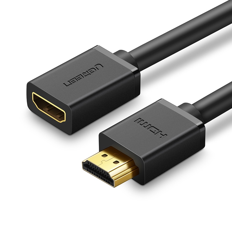 Ugreen HD107 10141 HDMI (han) – HDMI (hun) 4K-kabel, 1 m – sort