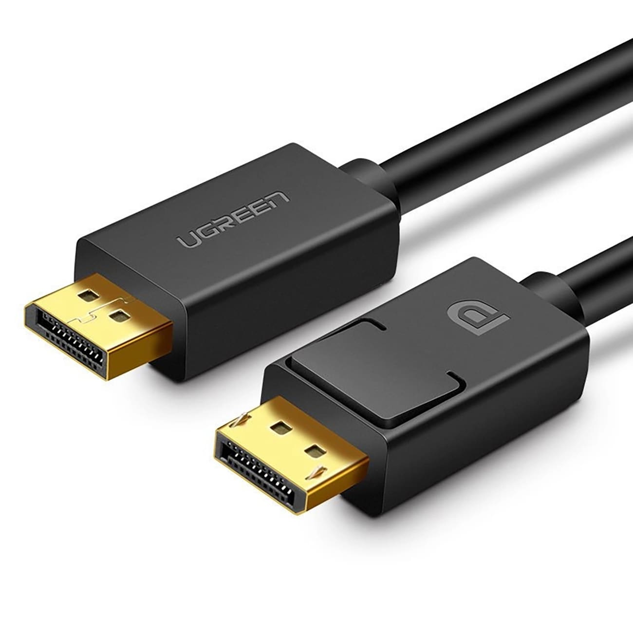 Ugreen DP102 10213 DisplayPort 1.2 4K / DisplayPort 1.2 4K-kabel, 5 m – sort