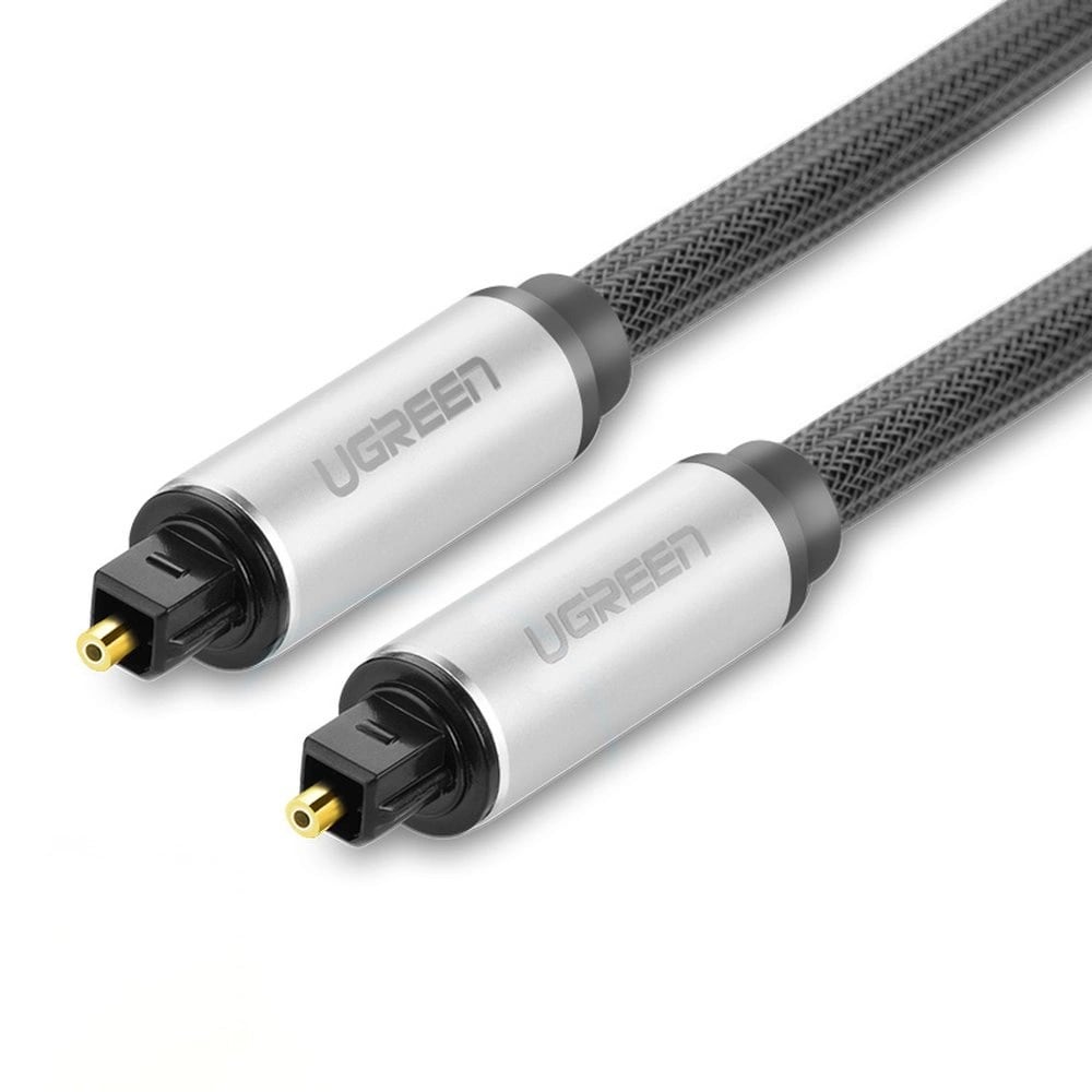 Ugreen AV108 10540 optisk Toslink/SPDIF-kabel, 2 m – grå