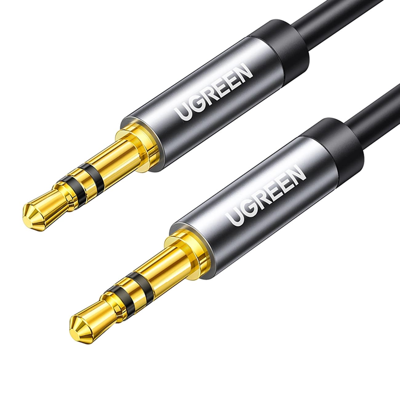 Ugreen AV119 10736 lydkabel, mini-jack 3,5 mm / mini-jack 3,5 mm, 3 m – sort