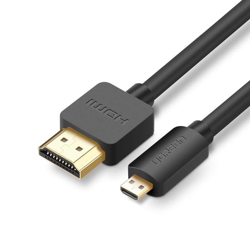 Ugreen-kabel: Micro HDMI – HDMI-kabel, 3 m, sort (HD127)