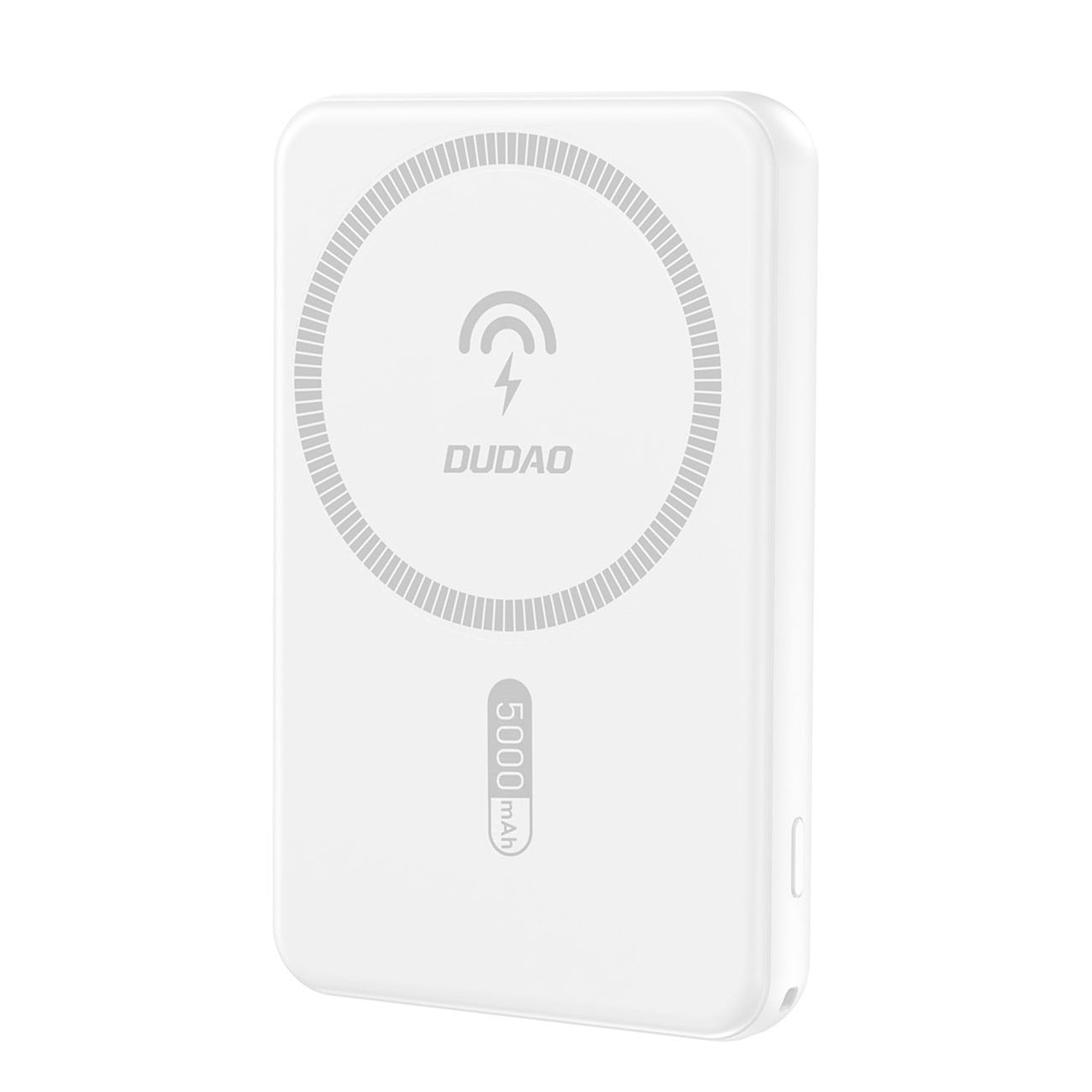 Dudao K14S magnetisk powerbank 20 W 5000 mAh 1x USB-A 1x USB-C – hvid