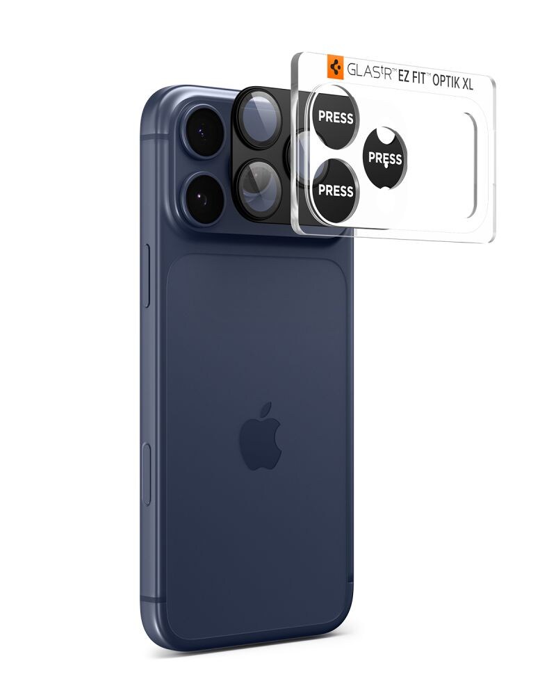 Spigen Optik Pro XL kameralinsglas til iPhone 17 Pro – sort