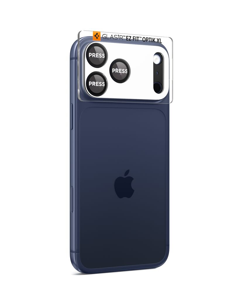Spigen Optik Pro XL kameralinsglas til iPhone 17 Pro – sort