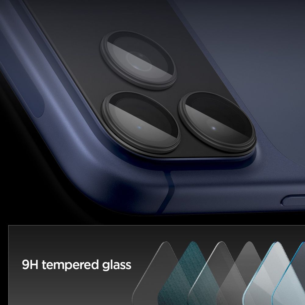 Spigen Optik Pro XL kameralinsglas til iPhone 17 Pro – sort