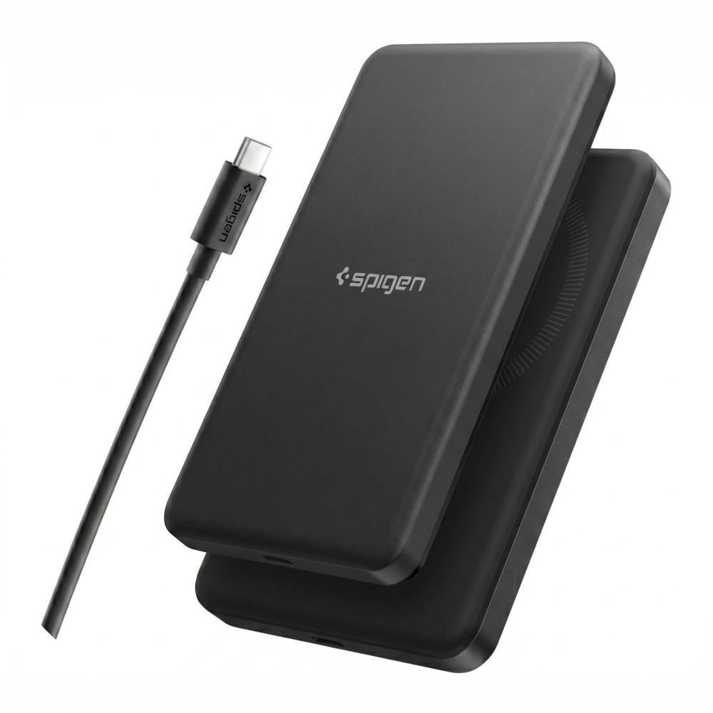 Spigen Essential EA2205MQ 5000 mAh 22,5 W Qi 2-powerbank – sort