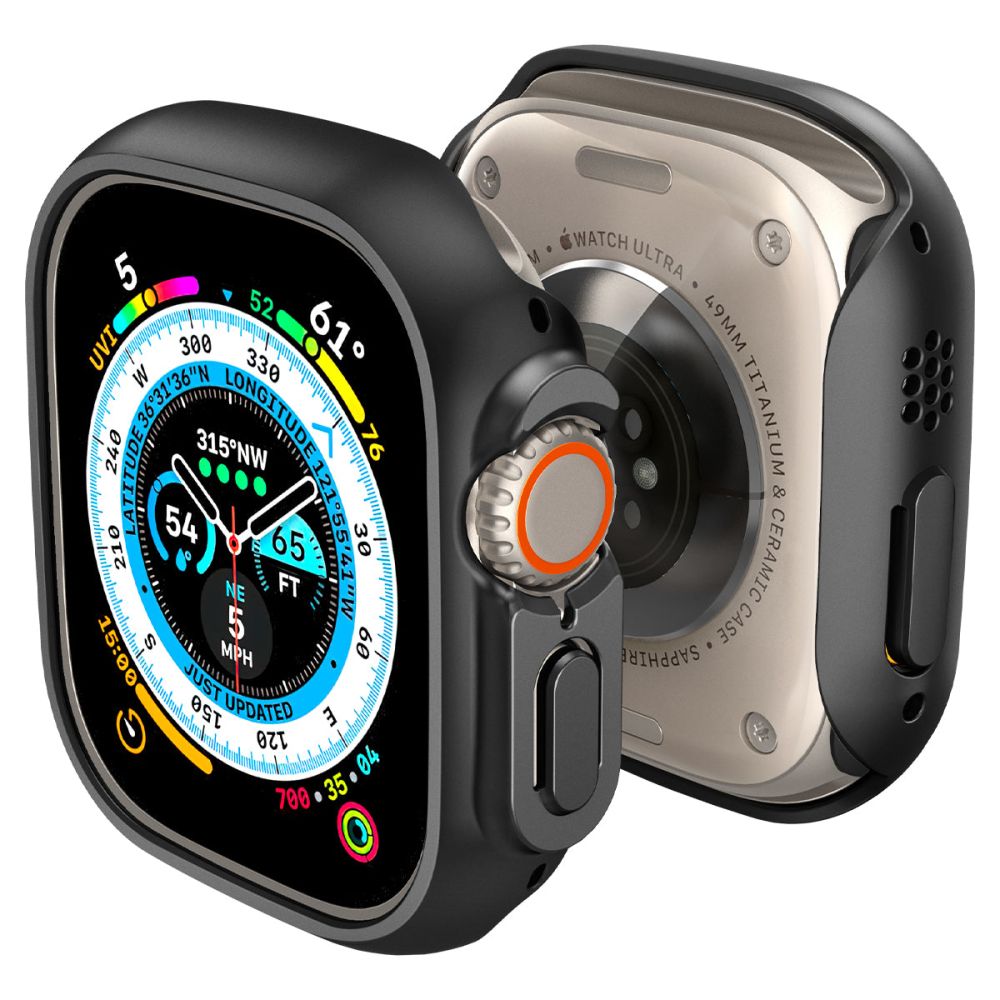 Spigen Thin Fit-etui til Apple Watch Ultra (49 mm) – Sort