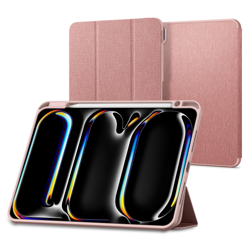 Spigen Urban Fit-etui til iPad Pro 11" 5. / 6. / 2024-2025 – lyserød