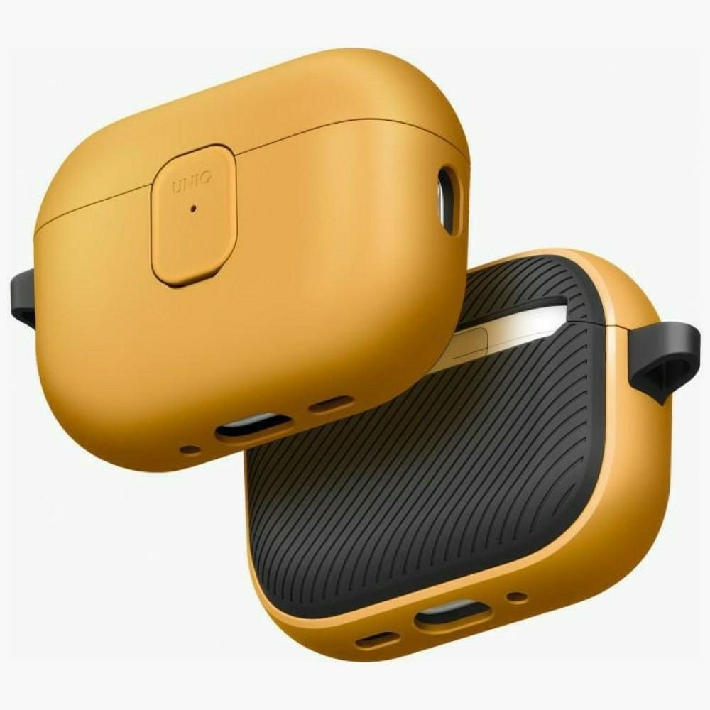 Uniq Clyde-etui til AirPods Pro 3. generation – gul-grå