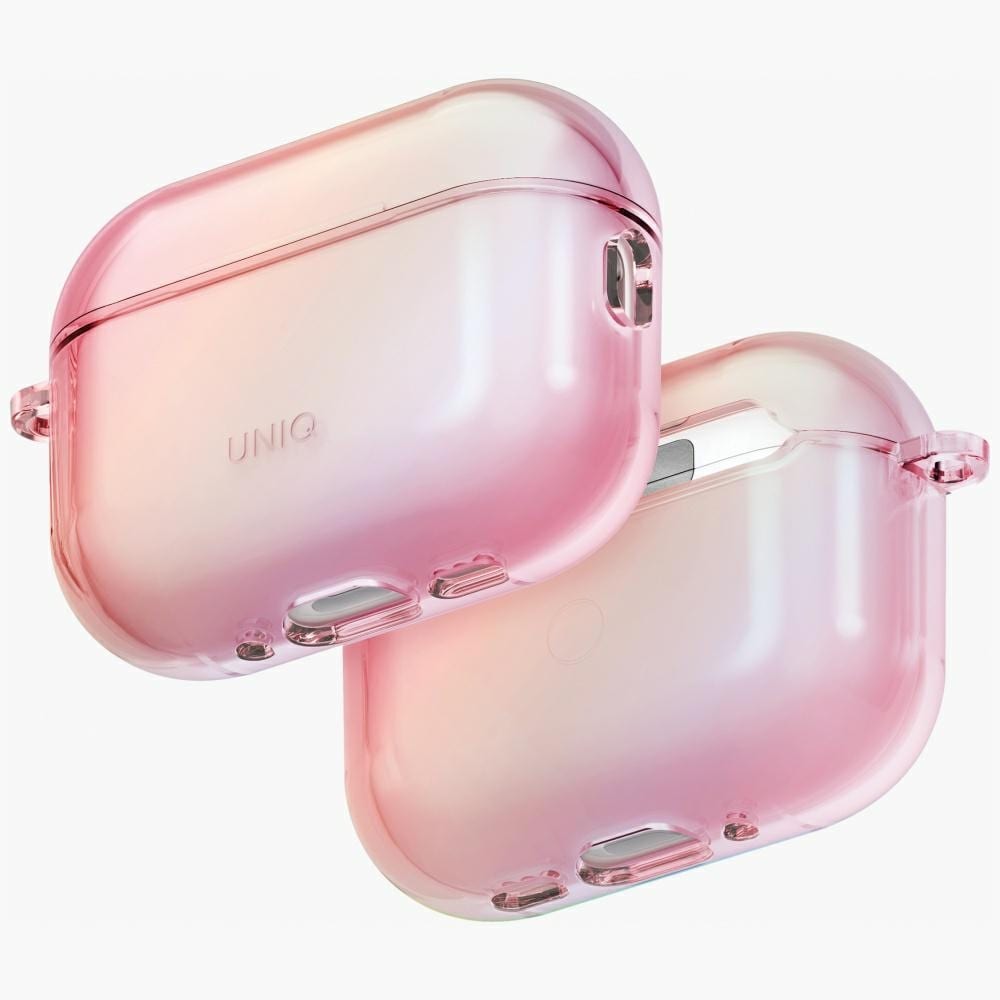 Uniq Iridescia Hang-etui til AirPods Pro 3 – gennemsigtig lyserød