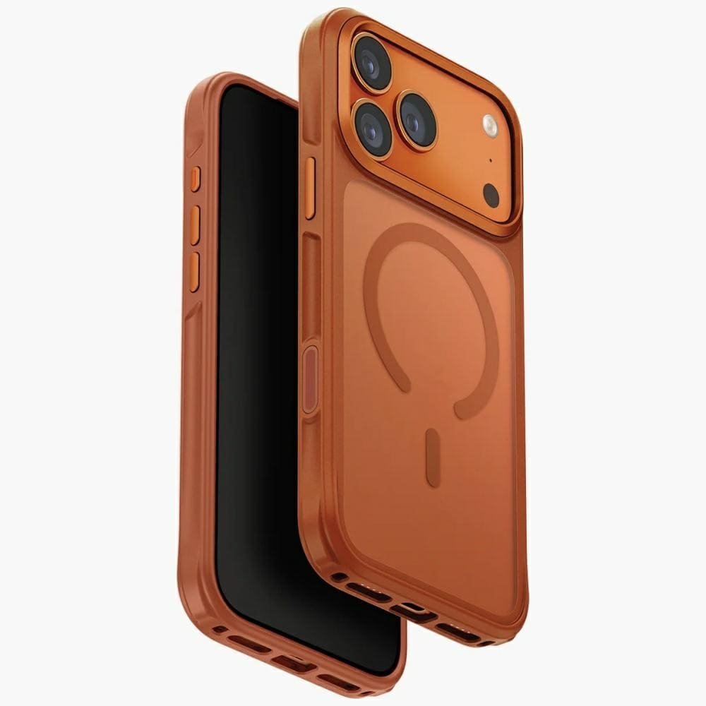 Uniq Veren iPhone 17 Pro Max Magclick-opladningsetui – orange