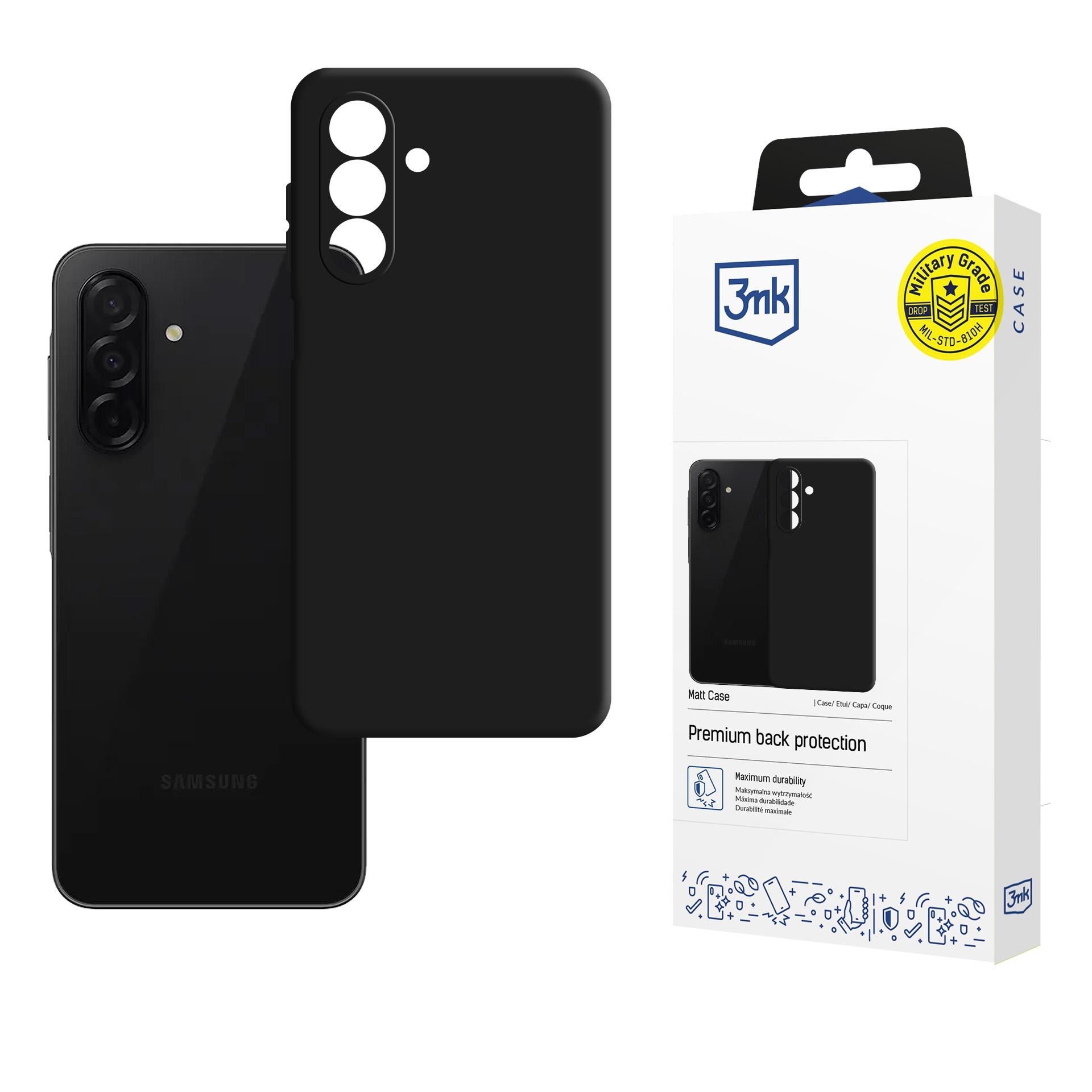 3mk Matt-etui til Samsung Galaxy A26 5G – Sort