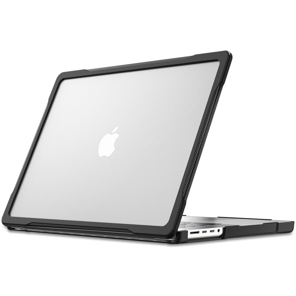 Tech-Protect Velar-etui til MacBook Pro 16" 2021 / 2023 / 2025 / 2026 – Gennemsigtig svart