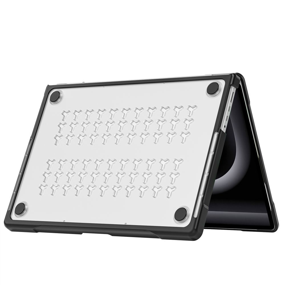 Tech-Protect Velar-etui til MacBook Pro 16" 2021 / 2023 / 2025 / 2026 – Gennemsigtig svart