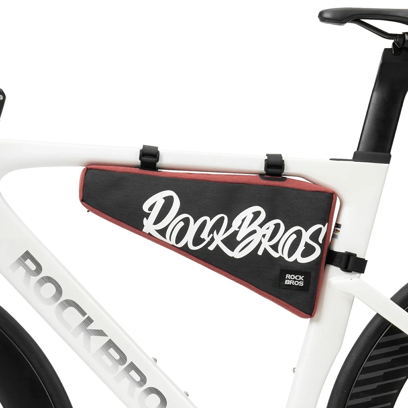 Product Image for Rockbros G008 Flash Journey cykeltaske med trekantet stel, XL, 1,9 l – Svart og rød