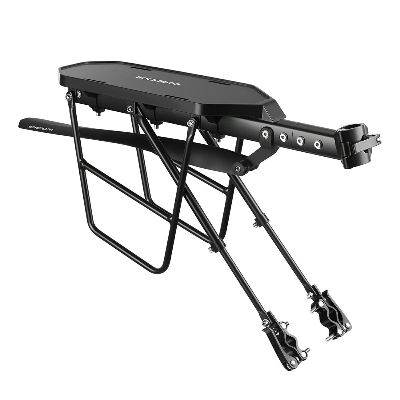 Rockbros RBHJ-1 Black Diamond cykelholder m/skærm & hurtigmontering til 26-29" MTB – sort