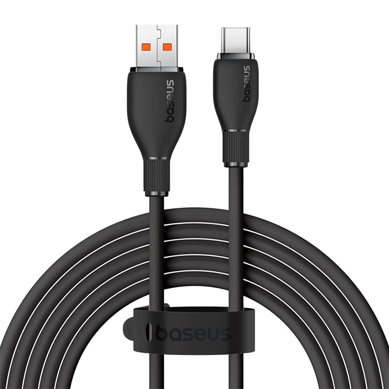 Baseus Pudding 100 W USB-A – USB-C-kabel 1,2 m – sort