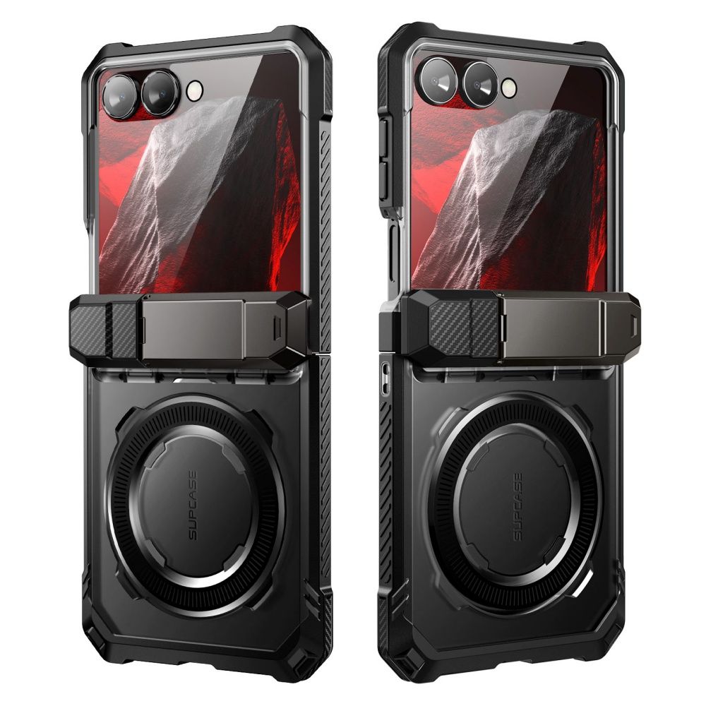 Supcase UB Grip Mag MagSafe-etui til Samsung Galaxy Z Flip 8 – Sort