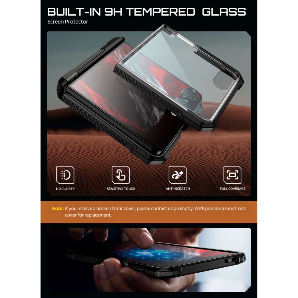 Supcase UB Grip Mag MagSafe-etui til Samsung Galaxy Z Flip 8 – Sort