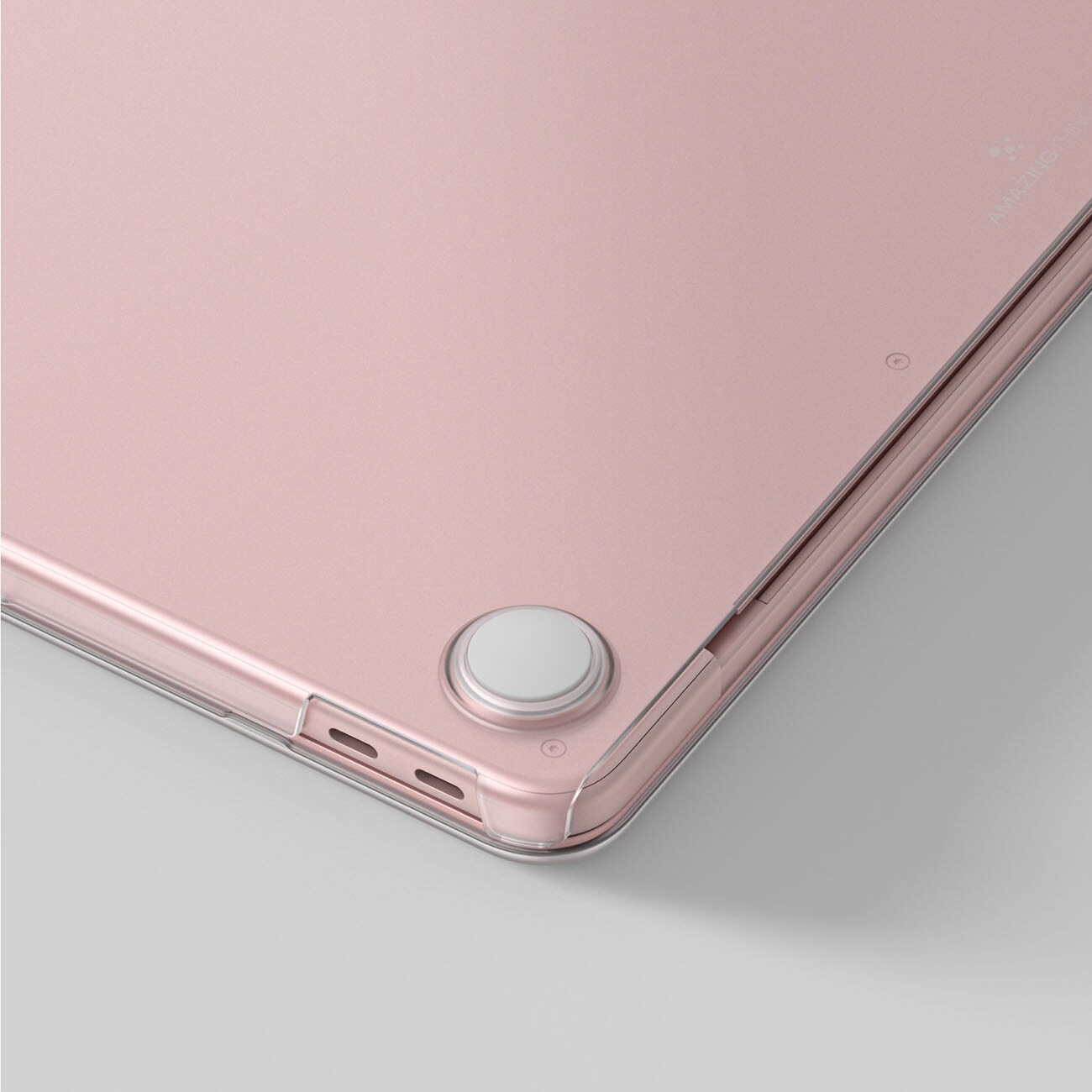 AmazingThing Titan Hardshell-etui til MacBook Neo 13" – lyserød