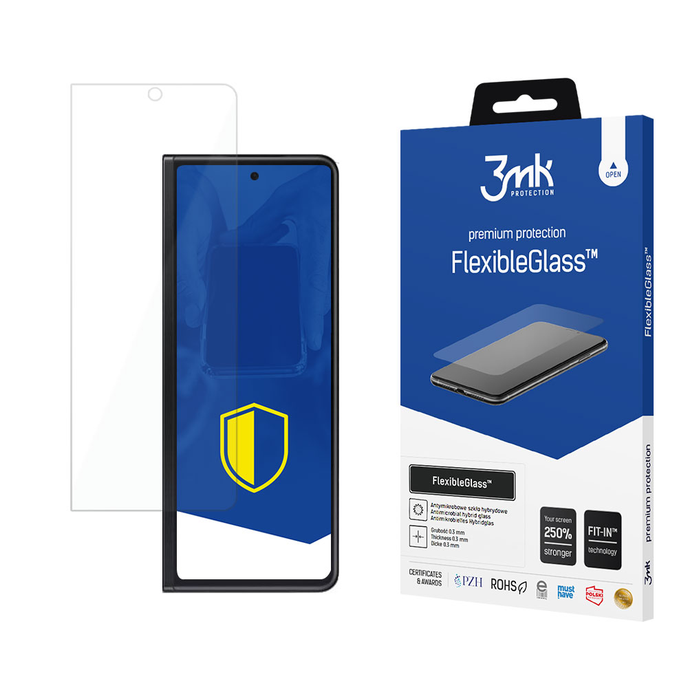 Hærdet glas 3mk FlexibleGlass til Samsung Galaxy Z Fold 3 5G (forside)