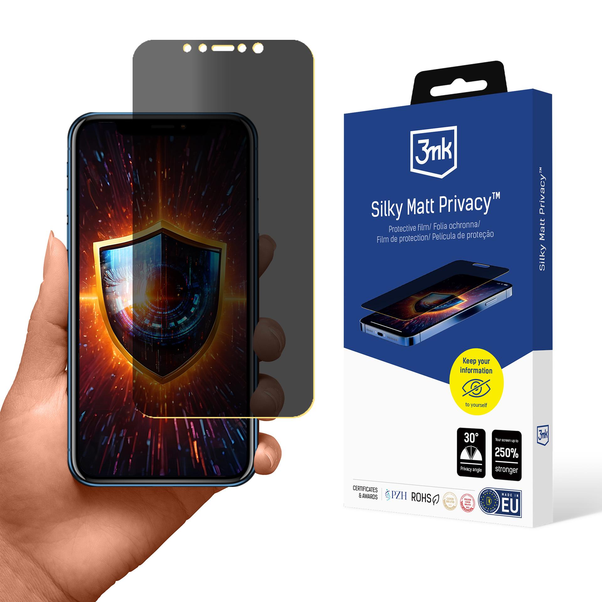 3mk Silky Matt Privacy – mat skærmbeskytter til Apple iPhone XR