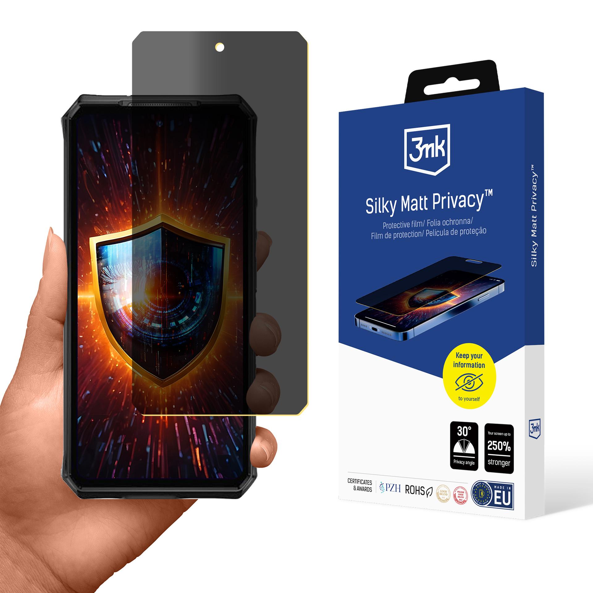 3mk Silky Matt Privacy mat skærmbeskytter til Ulefone Armor 28 Ultra