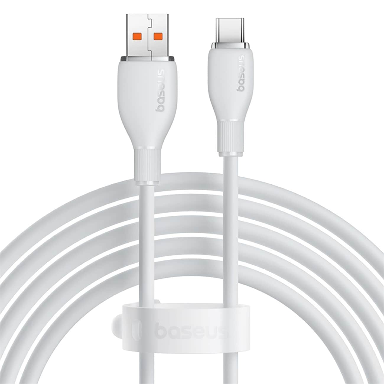 Baseus Pudding 100 W USB-A – USB-C-kabel 1,2 m – hvid