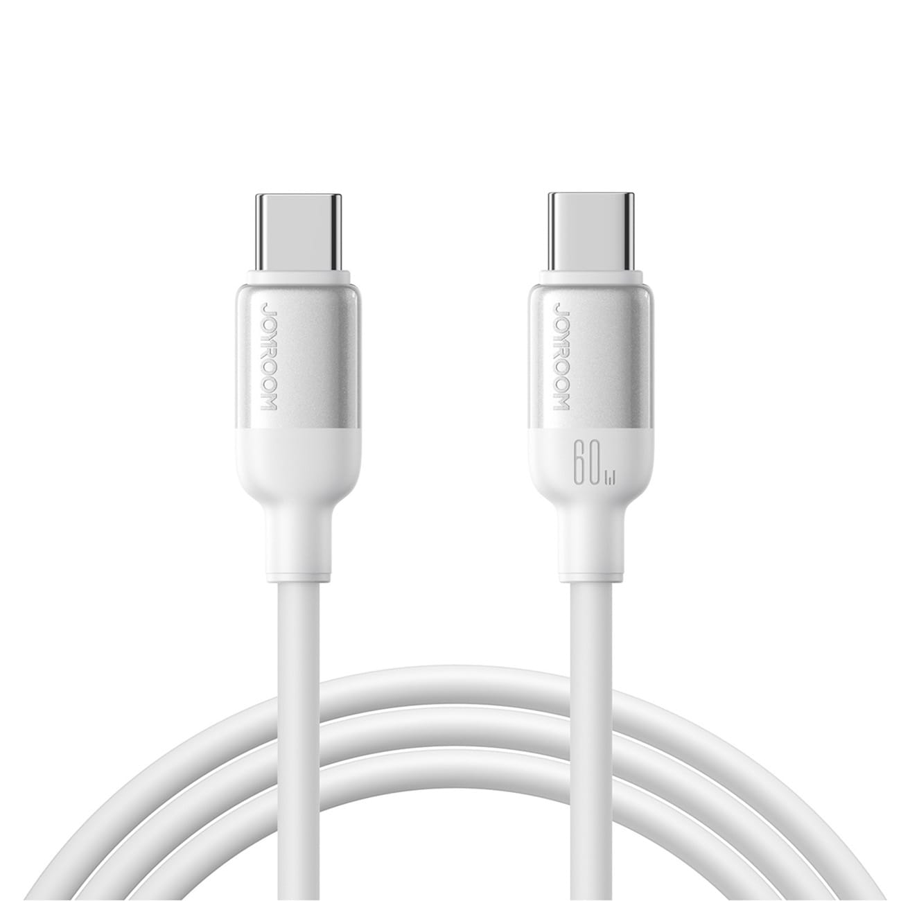 Joyroom S-A62 Lively Series 60 W USB-C – USB-C-kabel 1,2 m – hvid