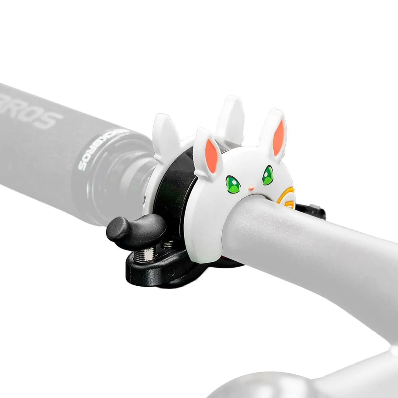 Rockbros 34001100 Cykelklokke til børn med kaninmotiv – hvid