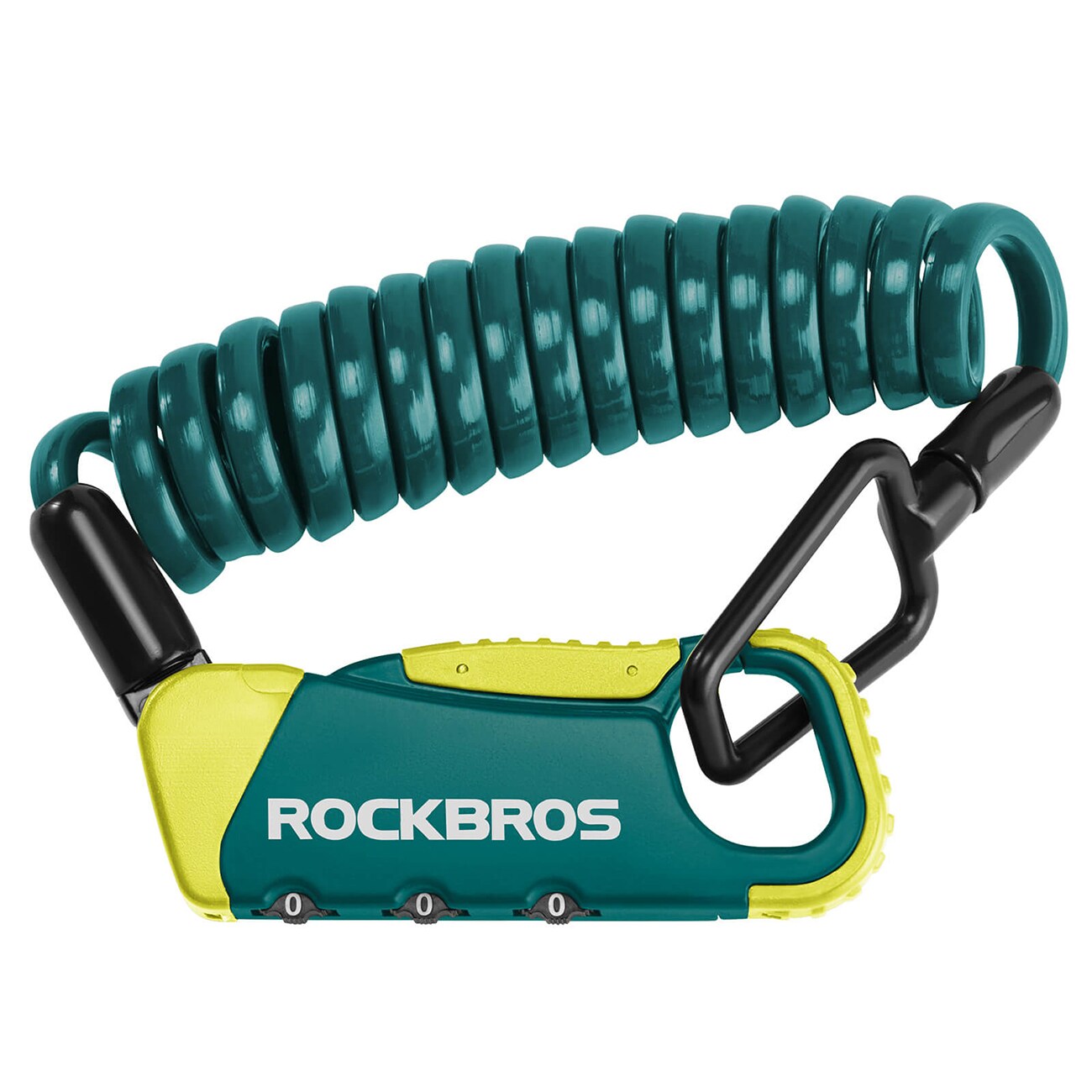 Rockbros RBK6N kombinationscykellås – turkis