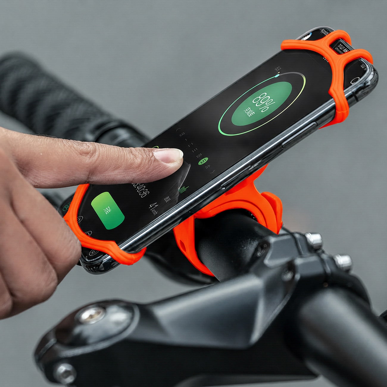 Rockbros LF436 telefonholder til styrklemme – orange