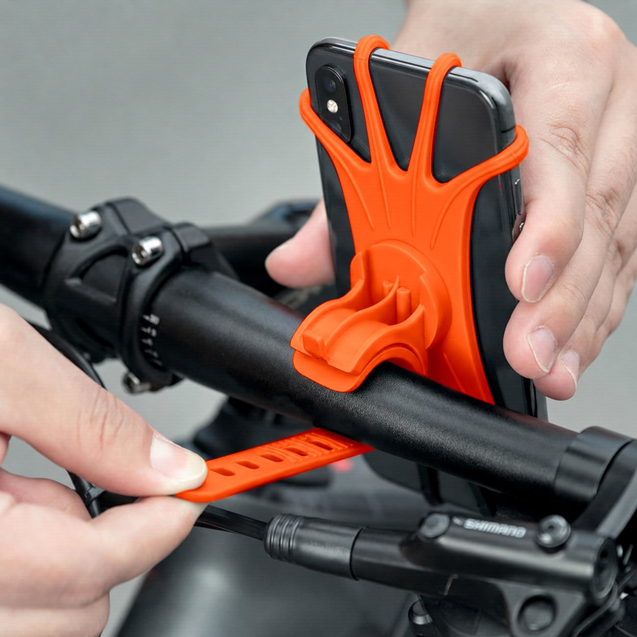 Rockbros LF436 telefonholder til styrklemme – orange
