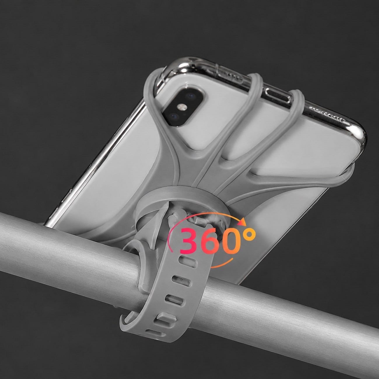 Rockbros LF436 telefonholder til styrklemme – grå