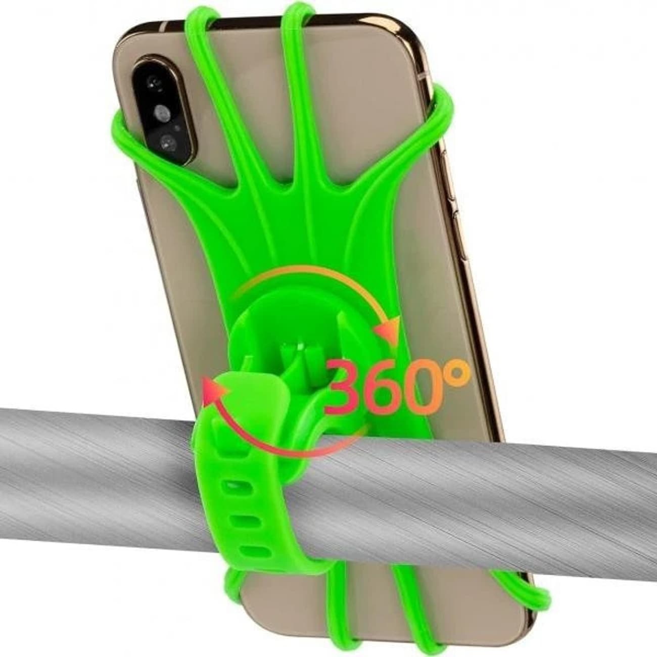 Rockbros LF436 telefonholder til styrklemme – grøn