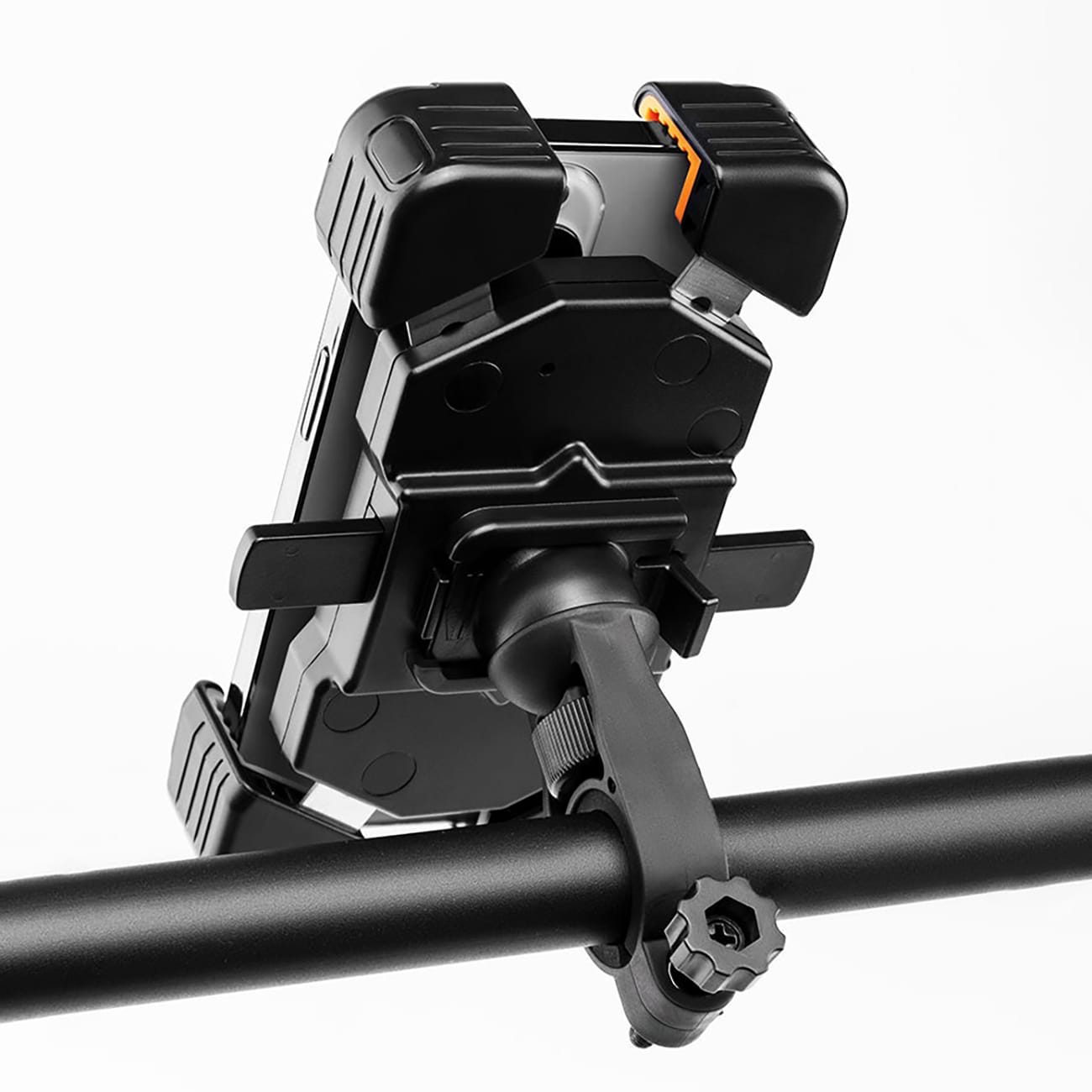 Rockbros HW-117 telefonholder til styrklemme – sort og orange