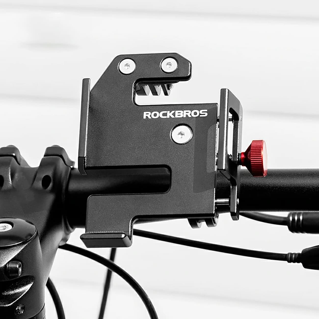 Rockbros 25210038101 telefonholder med klemme – sort
