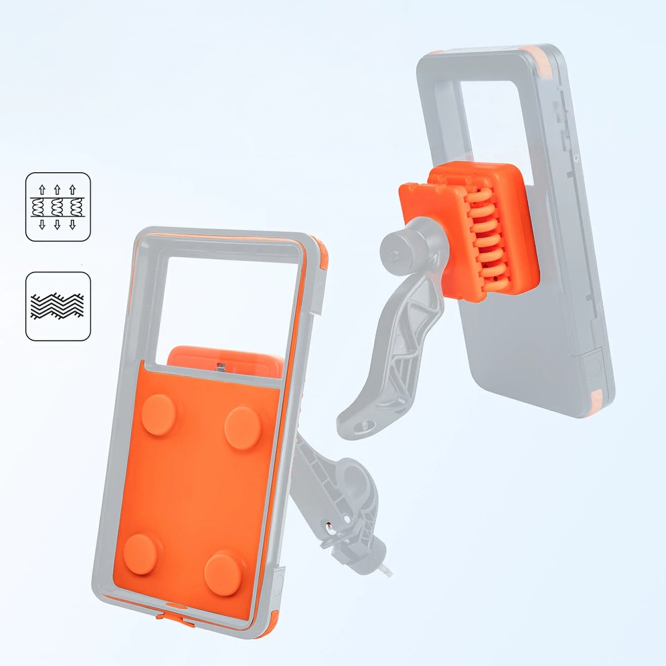 Rockbros HW-87 magnetisk, vandtæt telefonholder – sort