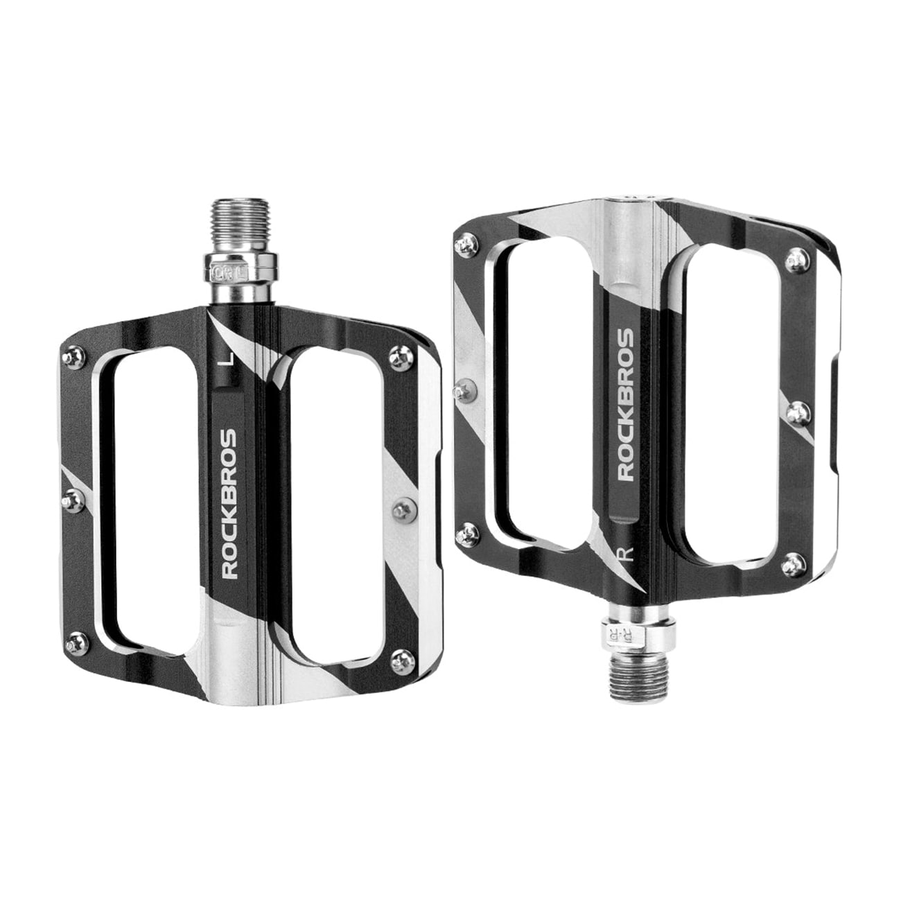 Rockbros K306-BK MTB-cykelpedaler i aluminium – sort