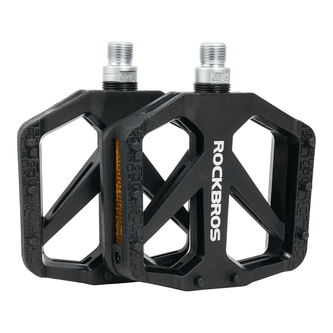 Rockbros BP2602 cykelpedaler i nylon – sort