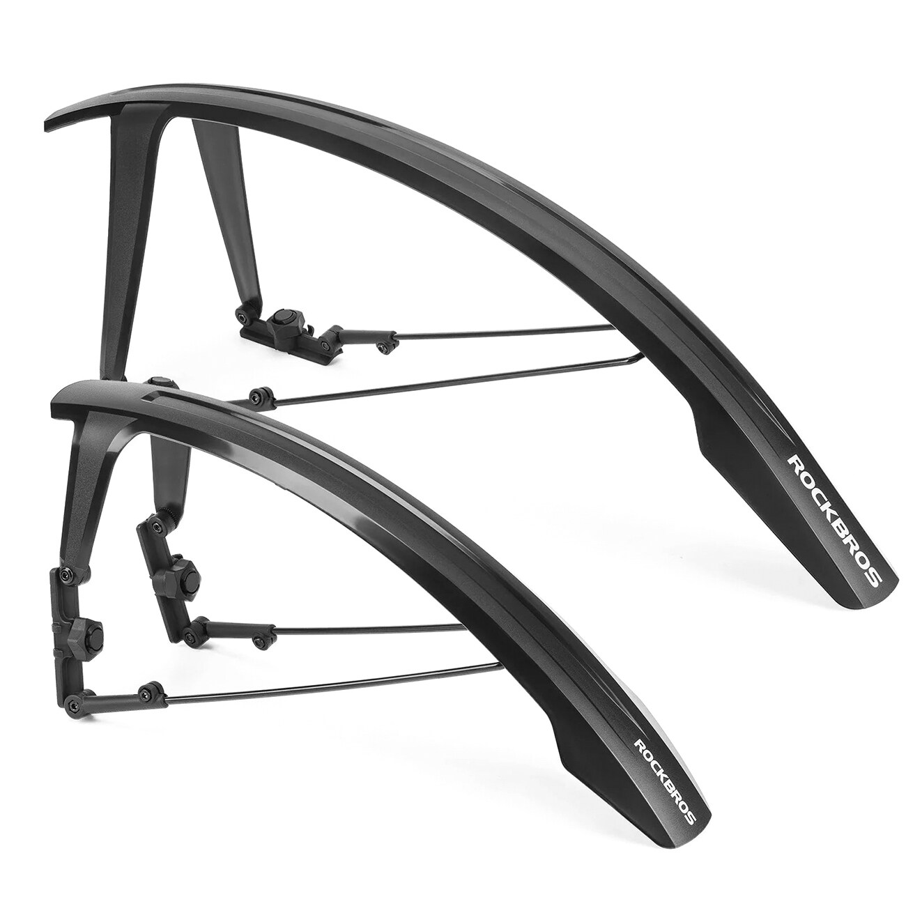 Rockbros FK-892 justerbare offroad-cykelskærme – sort