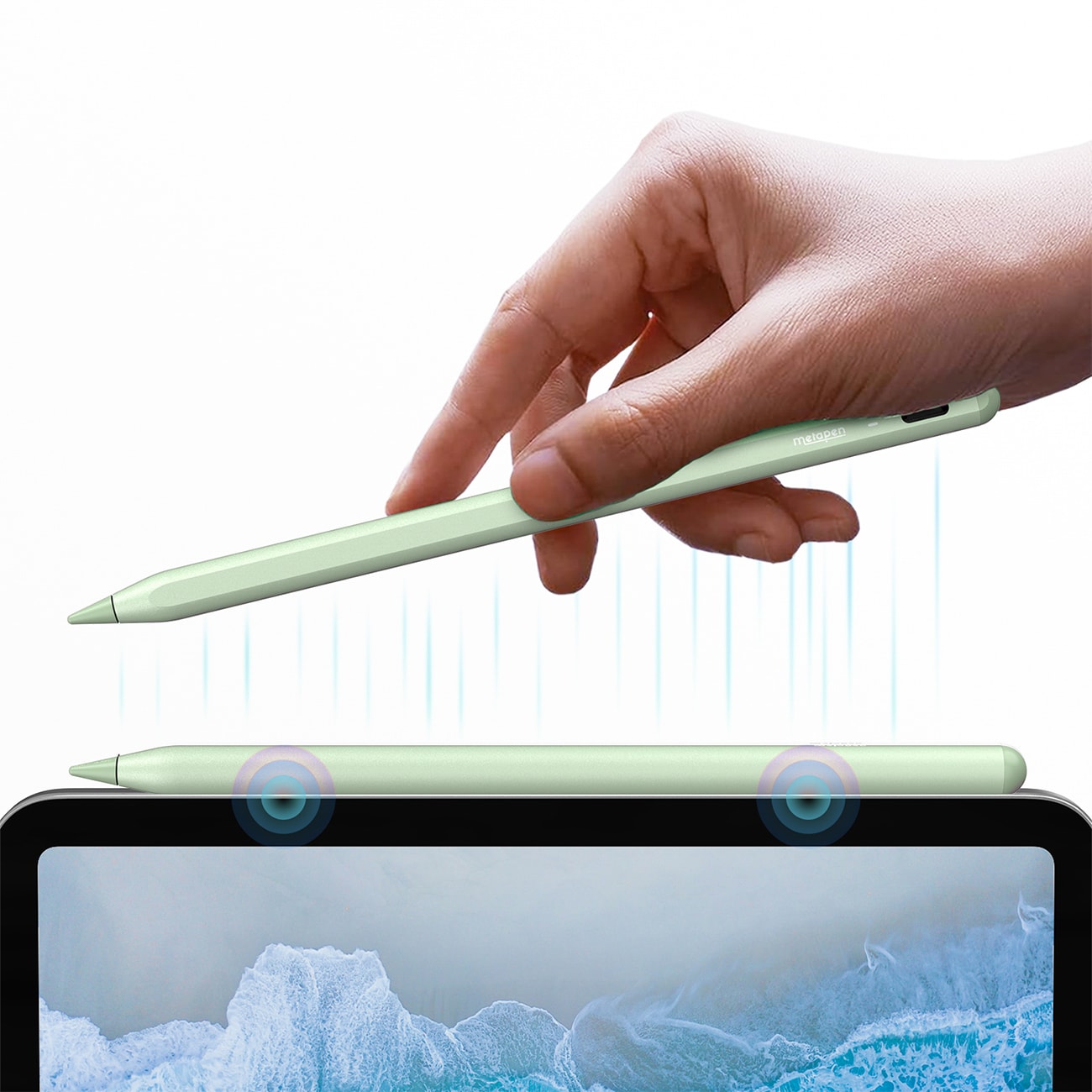 Metapen A8 aktiv stylus til iPad USB-C – grøn