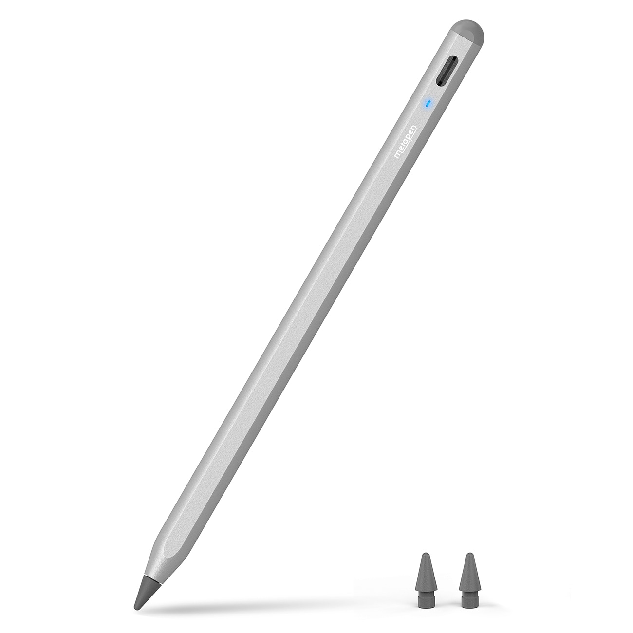 Metapen A8 aktiv stylus til iPad USB-C – grå