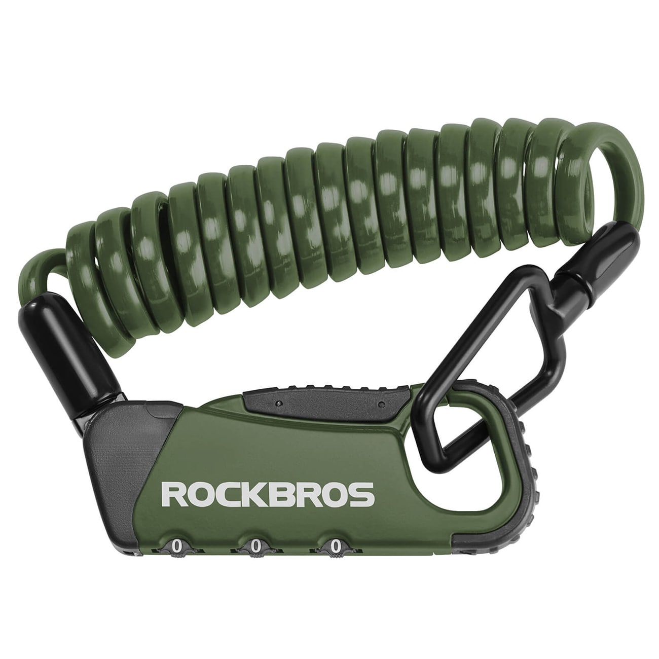 Rockbros RBK6N kombinationscykellås – grøn